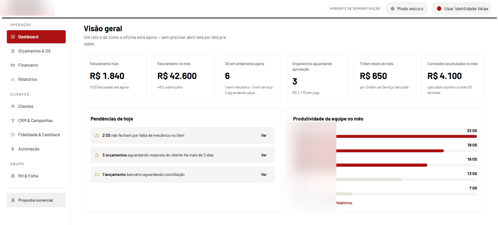 Protótipo do sistema Silva Car